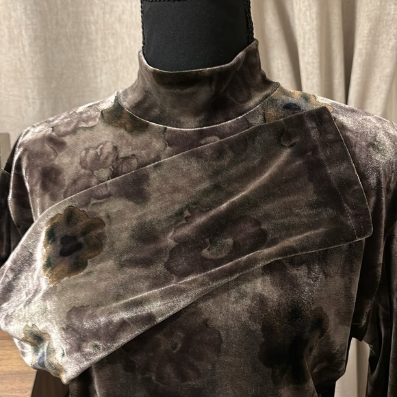 Vintage edin Velvet Long Sleeve Blouse - Picture 8 of 10